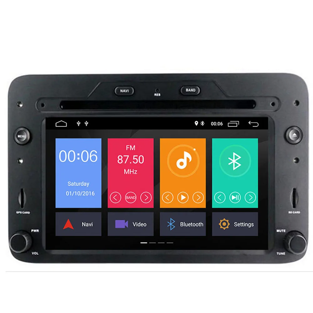Sale 2 Din Auto Radio Android 9.0 4+64G For Alfa/Romeo/Spider/Brera/159 Sportwagon RAM 4G Car Multimedia Video DVD Player GPS USB DVR 4