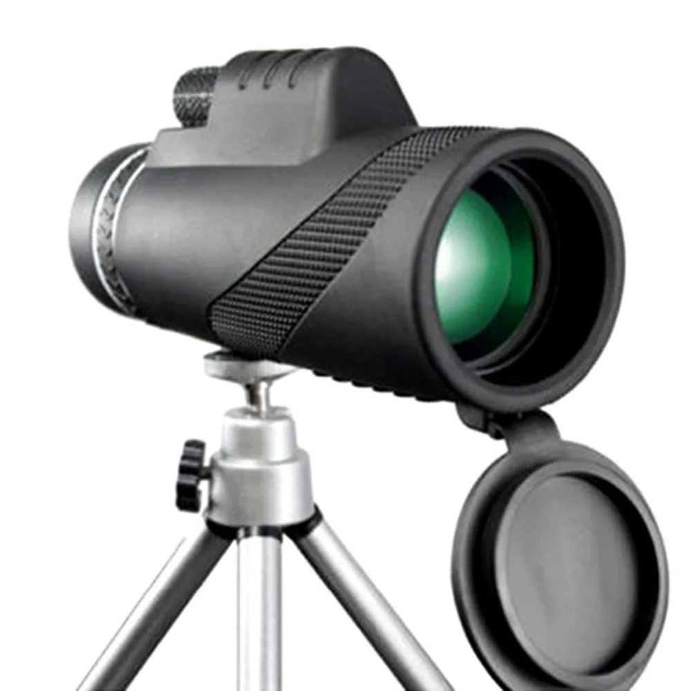 Открытый 12X50 день и ночное видение HD Оптика монокулярный телескоп с трансфокатором черный водонепроницаемый супер прозрачный для охоты на открытом воздухе