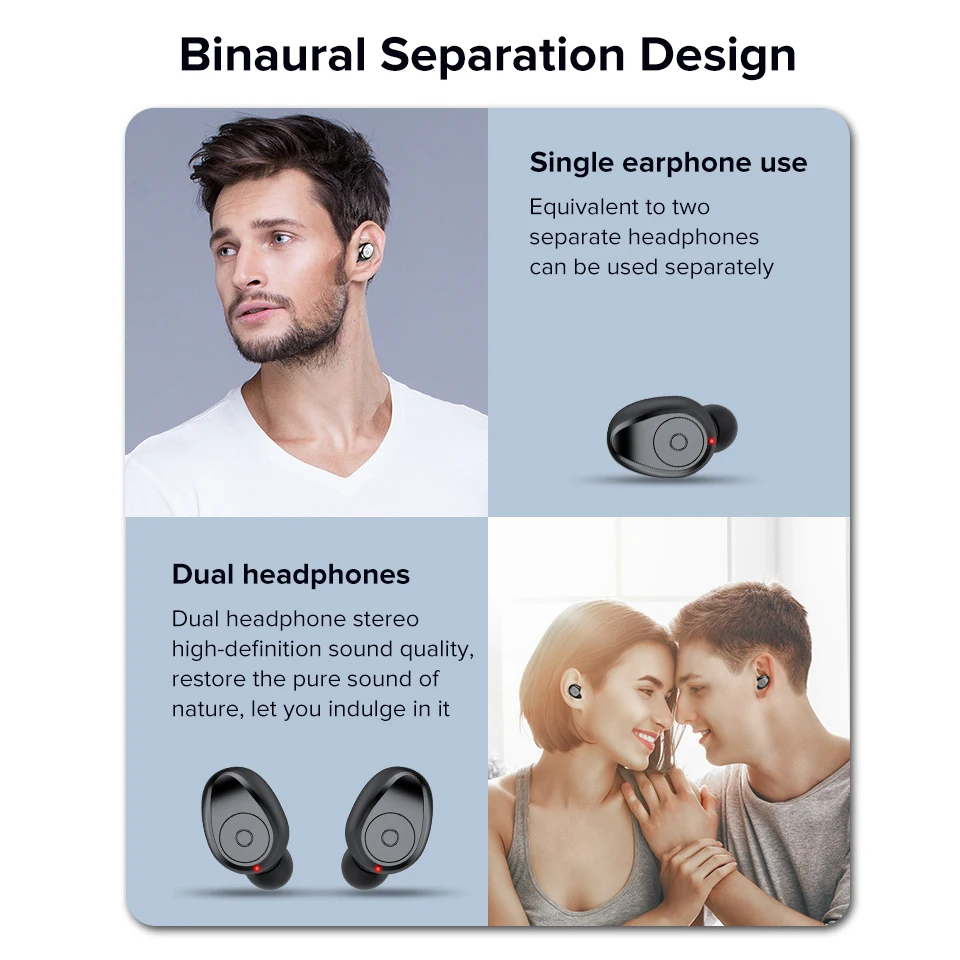 Беспроводные Bluetooth 5,0 TWS мини наушники 8D объемные стерео игровые спортивные наушники с микрофоном водонепроницаемые наушники с шумоподавлением