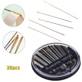 

30pcs/Set Hand Sewing Quilting Thick Assorted Needles Sewing Accessories Mending Craft Embroidery Tools