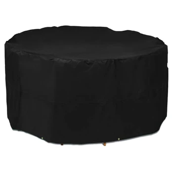 

Round Waterproof and Dustproof Outdoor Patio Patio Table and Chair Cover 55X43In