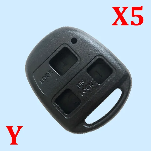 2-кнопочный корпус для дистанционного ключа TOY40 Toyota Long Blade-комплект из 5 шт. |