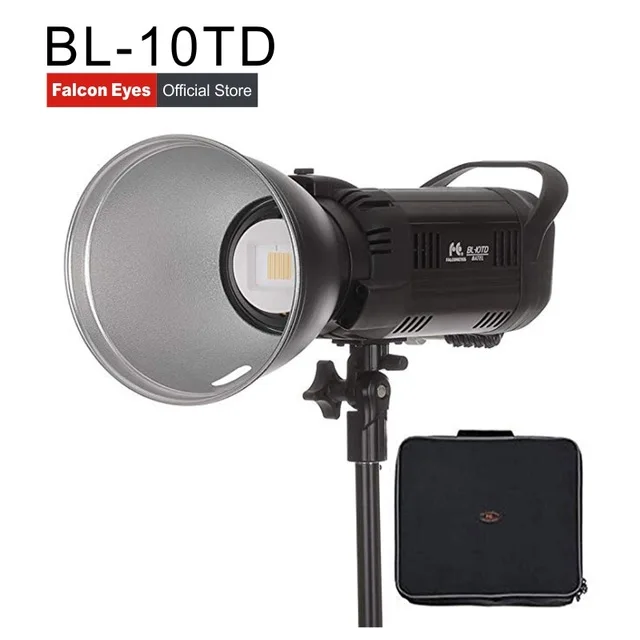 BL-10TD Falcon Eyes светодиодный студийный видео заполняющий свет 300 Вт Би-цвет 3000 K-8000 K для фильмов/интервью освещение фотоизображений BL-30TD 6TD 10TD - Цвет: BL-10TD
