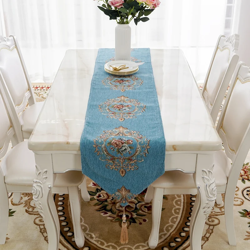 

Proud Rose European Table Flag Living Room Table Cloth TV Cabinet Table Runner Rectangle Decorative Tablecloth