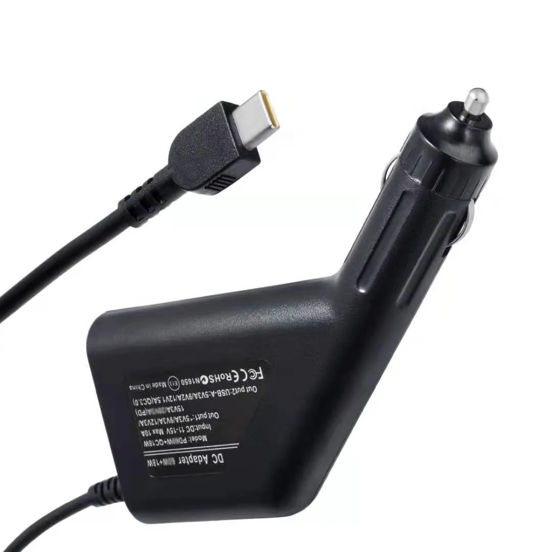20V 3.25A 65W USB C Type C Car Charger Traveling Universal Laptop Power