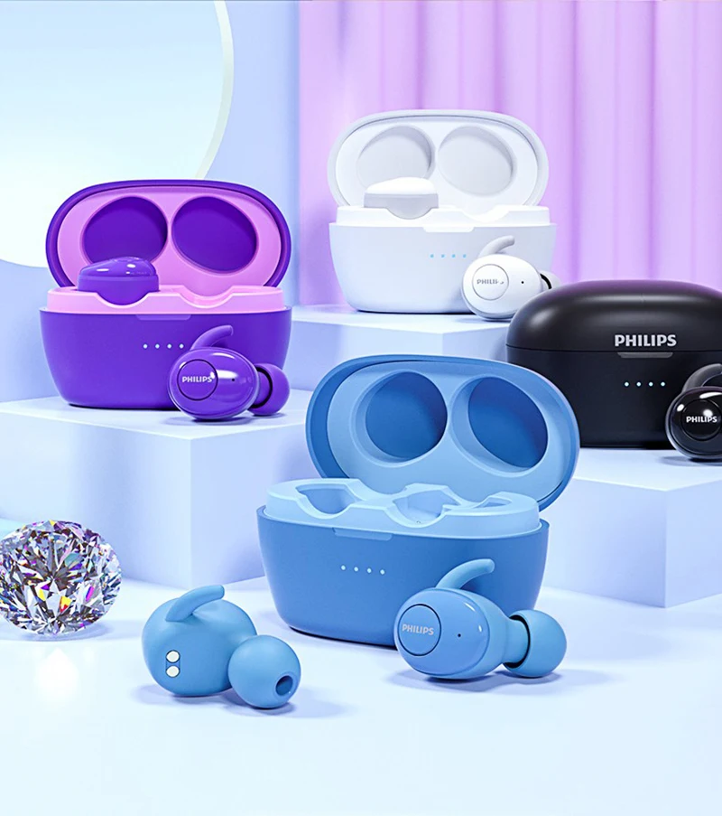 Philips SHB2505 true беспроводной Bluetooth Спорт бег музыка HIFI шумоподавление с микрофоном вызова гарнитура