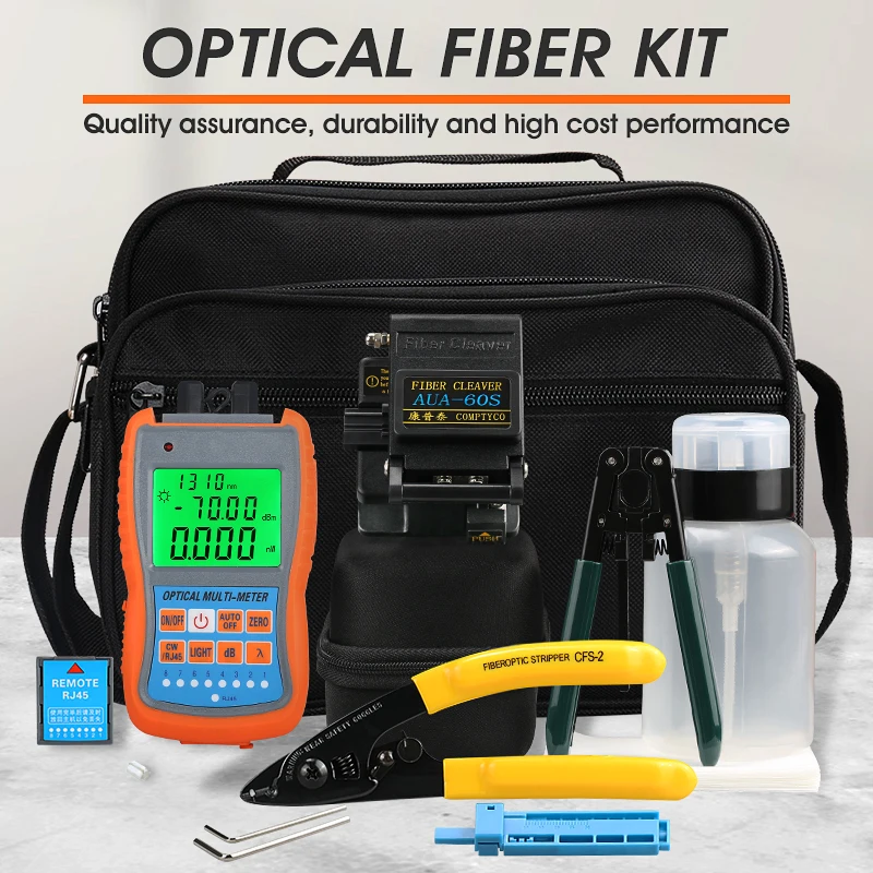 Mini Optic Fiber Power Meter FTTH Splice Tool Kit Cutter AUA-60S CFS-2 Stripper | Мобильные телефоны и аксессуары