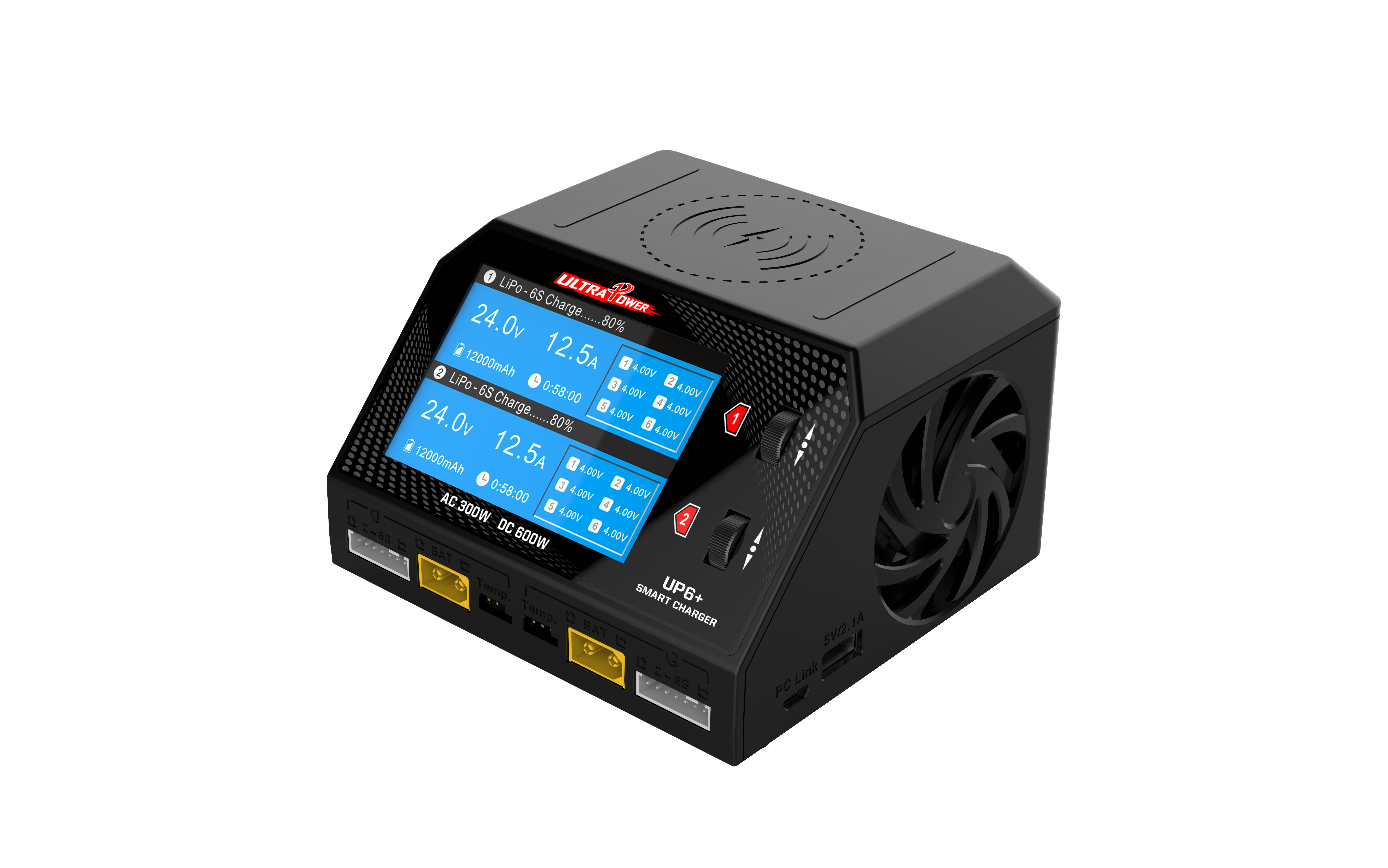 Интеллектуальное зарядное устройство UP6 Plus AC 2x150 Вт DC 2x300 Вт Dual ausang RC Modell