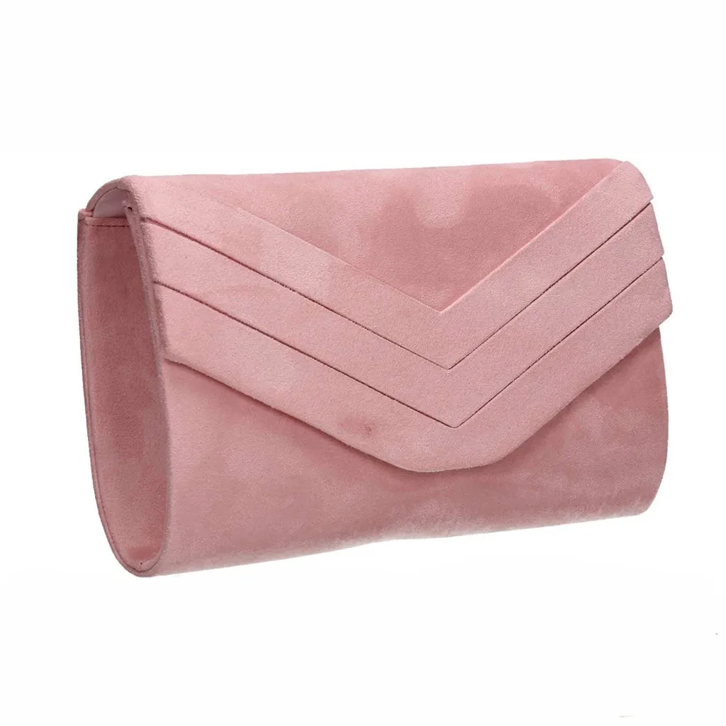 Женские однотонные геометрические кошельки и сумки Коктейльные Вечерние сумки для женщин через плечо с цепочкой для телефона Вечерняя Сумка bolso paja# L - Цвет: Розовый