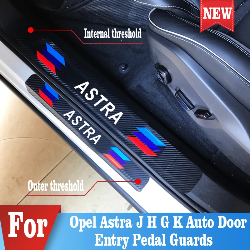 4 шт. защитные наклейки на пороги автомобиля Opel Astra J H G K|Наклейки автомобиль| |