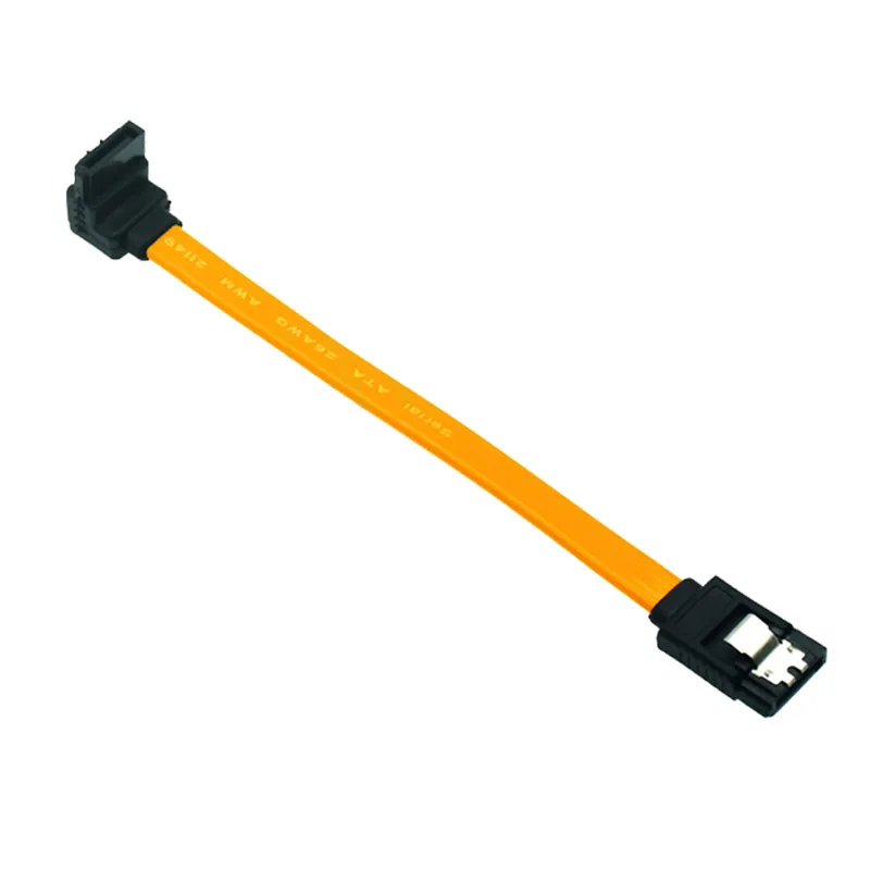 Cabo de Dados Serial Ata Peças 10cm Sata 3.0 gb s Cabo de Dados 90 Angular 180 Conector Sata3 Sataiii 6gbps Adaptador de Disco Rígido Ssd - Imagem 5