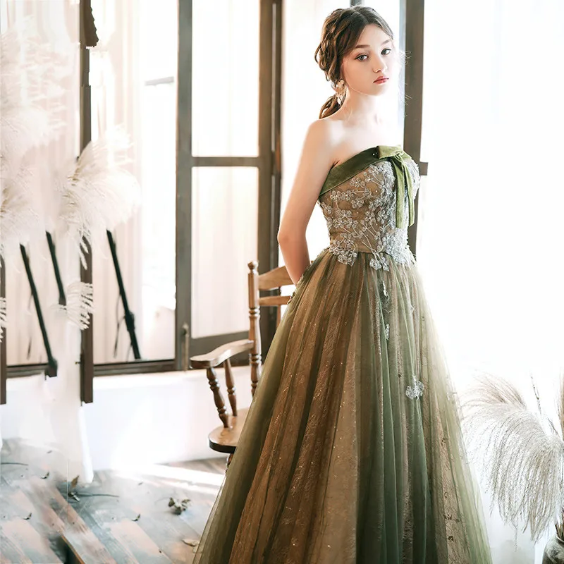 Vestidos De Gala милое платье для выпускного вечера Тюль Аппликации Vestido Formatura Длинные Формальные Вечерние платья Элегантный халат De Soiree