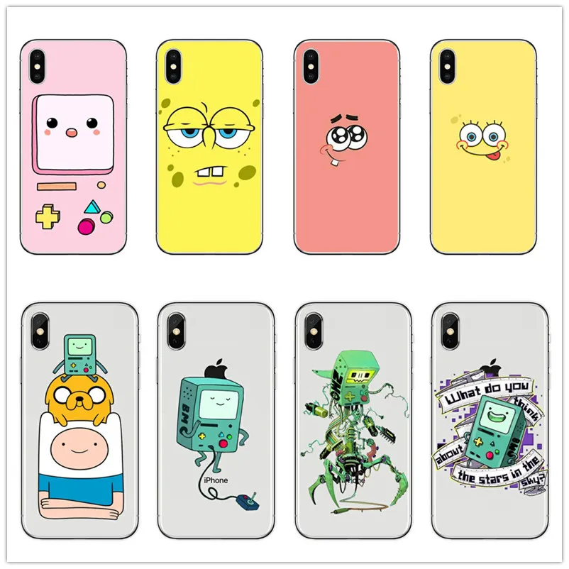 

adventure time Beemo bmo Jake and Finn case cover for iPhone 7 8 6 6S Plus X XS MAX XR 10 5 5S SE cute emoji silicone phone case