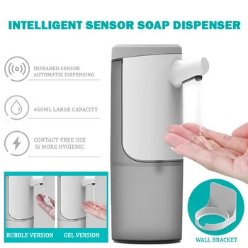

450ml Automatic Foam Soap Dispenser Infrared Sensing Soap Dispenser Intelligent Induction Liquid Soap Dispenser Bathroom Office