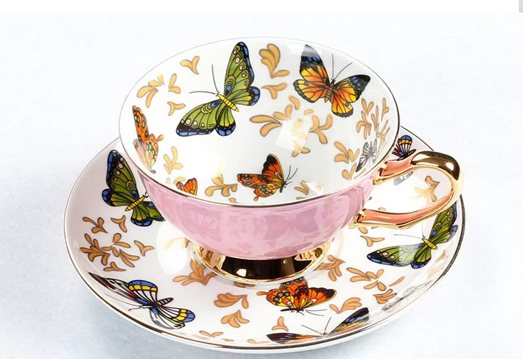 Porcelana керамическая кофейная чашка эко блюдца костюм английский послеобеденный чай ароматическая чайная чашка эспрессо черная чайная чашка Xicara кофейные кружки E5