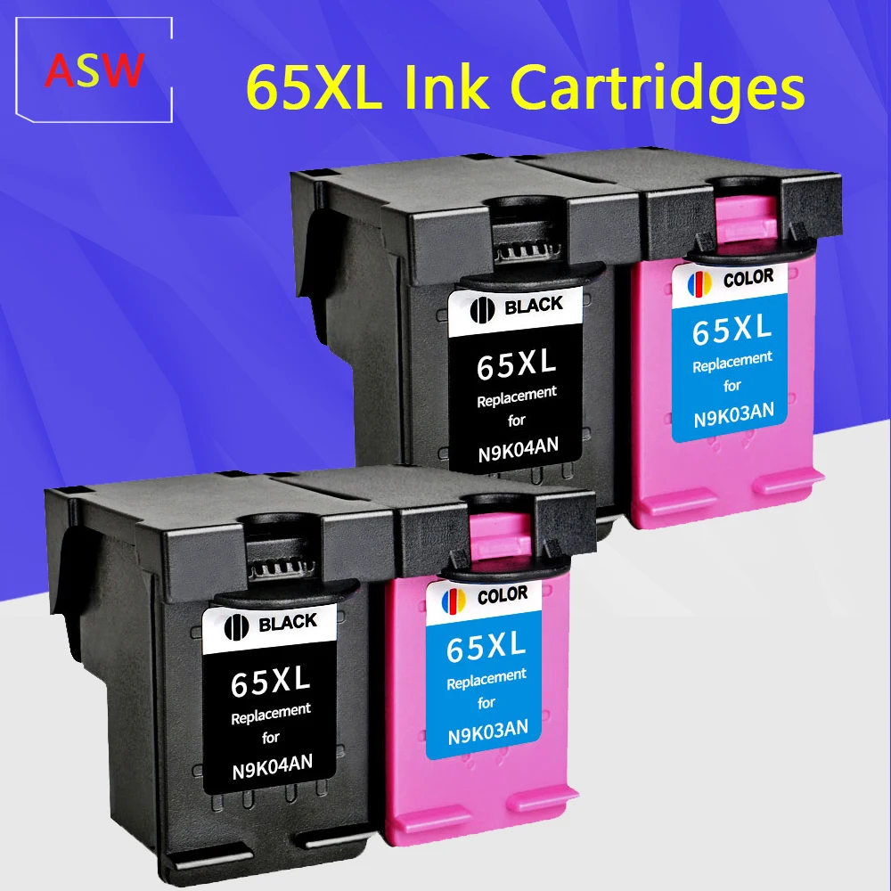 Аксиального потока для 65XL сменный картридж принтера hp 65 xl DeskJet3720 3722 3755 3730 3758 Envy 5010