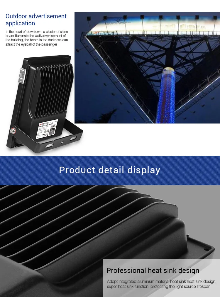 LED Flood Light IP65 Waterproof 220V 110V 10W 20W 30W 50W Outdoor Garden Projector Hd5bd238d1b5f44039096a9355a561238E