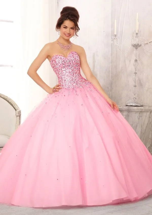 Дешевые ярко-розовые Бальные платья Hot4 vestido de debutante para 15 anos милые вечерние платья с открытой спиной для выпускного вечера