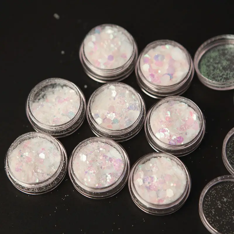 8Pcs UV Color Change Mica Powder Sunlight Reactive Glitter Resin Jewelry Making 54DC