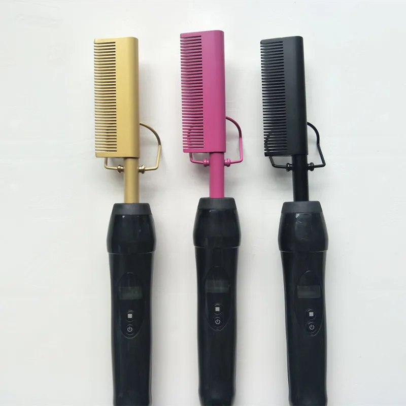 AMZ горячая Распродажа выпрямитель для утюга нагревательная расческа двойное