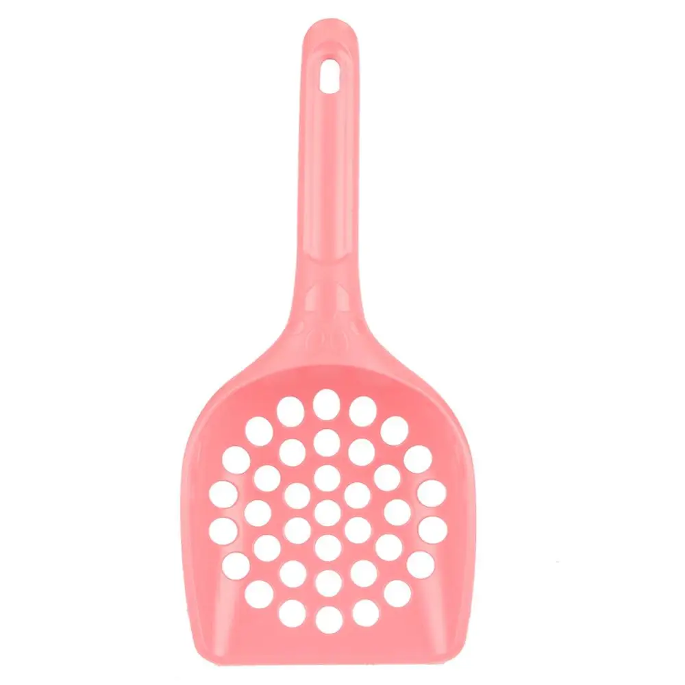 Pink Пластиковая лопатка для домашних животных, песочный совок для кошачьего туалета, инструмент для чистки домашних животных, товары для чистки кошачьего песка, туалет для кошек, собак, товары для кошек, 1 шт - Цвет: Pink