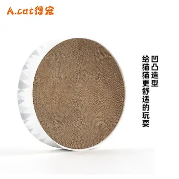 

Round Scratching Board a Lint Practice Claw Device Grinding Claw for Anti Grasping Sofa Wear-Resistant Corrugated Board Pet Cat