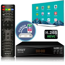 Спутниковый ресивер Koqit V5H H.265 HEVC DVB S2, зеркальный ресивер, DVB-S2, спутниковый ТВ приемник, IPTV декодер, Wifi CS Biss/vu Meecast