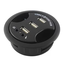 Стерео Звуковой адаптер Мобильные аксессуары настольная Высокоскоростная 3 порта зарядное устройство концентратор USB 2,0 черный Многофункциональная Защита от перегрузки