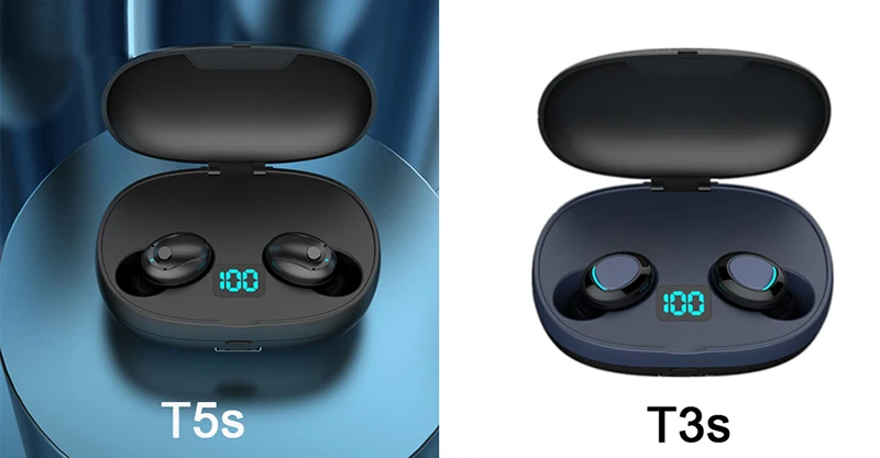 TWS 5,0 bluetooth беспроводные наушники T3S в ухо наушники Беспроводная гарнитура Водонепроницаемый с микрофоном громкой связи Наушники для телефонов