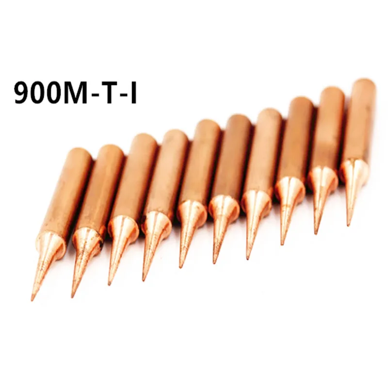 Top-15Pcs чистое железо и медь наконечник 900M-T паяльный наконечник для паяльной станции Hakko паяльная станция