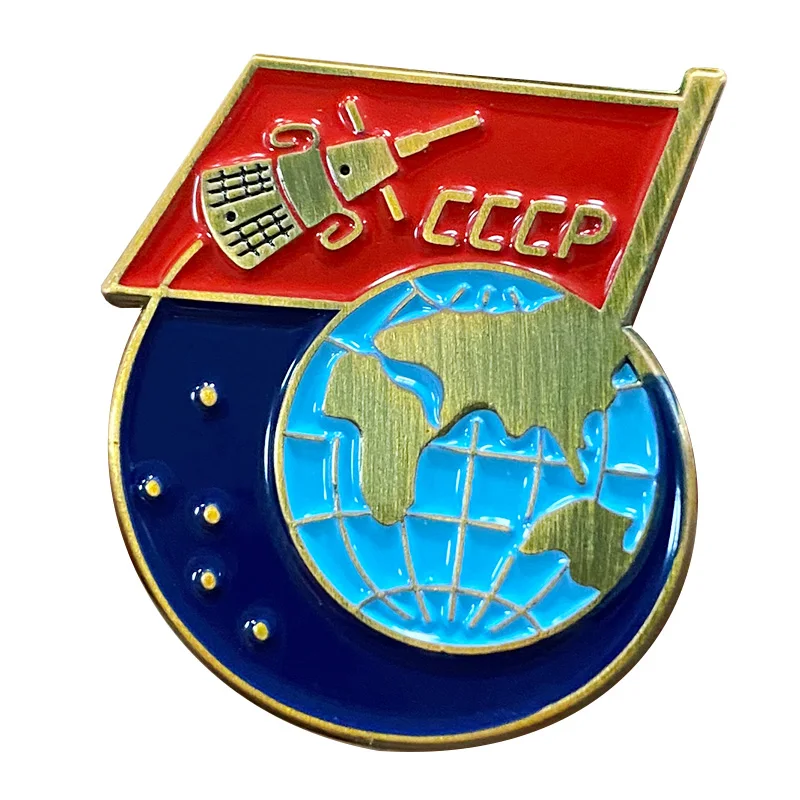 1958 Sputnik 3 зонд орбита земли спутниковый значок советский CCCP космическая гонка ювелирные изделия