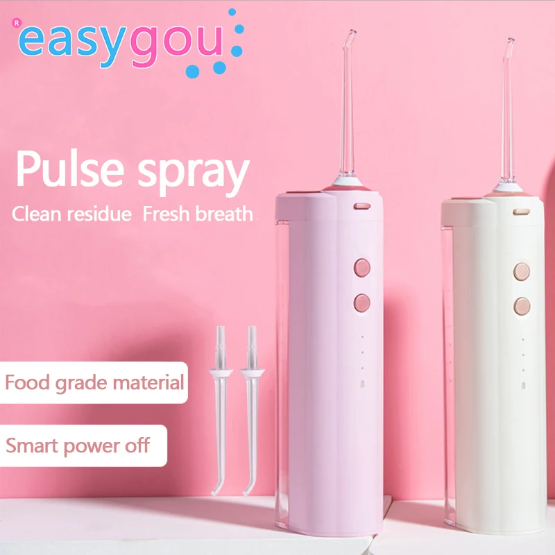 

New Arrival Waterproof Portable Irrigator Three Color Options Touch Jet For Teeth Efficient Tooth Cleaning USB Oral Irrigator