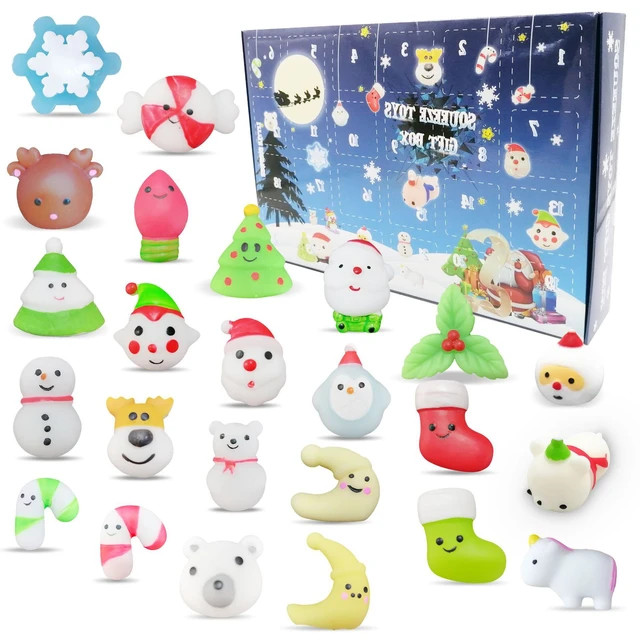 G Ligner Dolke 2021 Kawaii Leuke Squishy Advent Kalender Kerst Fidget Speelgoed Mini Mochi  Pack Set Anti Stress Kit Figet Speelgoed Squeeze Kids gift _ - AliExpress  Mobile