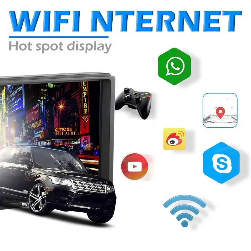 VODOOL A3 2 DIN Android WiFi gps FM MP5 плеер 7 дюймов RCA аудио выход подключаемый сабвуфер автомобильный в тире стерео Bluetooth