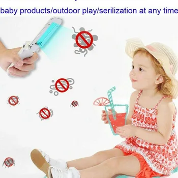 

UV sterilization lamp disinfection lamp portable UV portable folding home travel small sterilizer