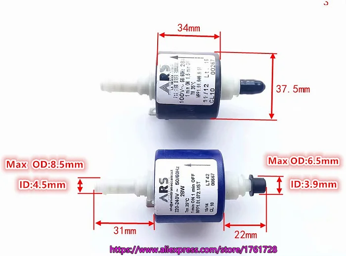 Italy MPP1.01.072.1/ST 220V 100V solenoid pump 28W water pump coffee pump