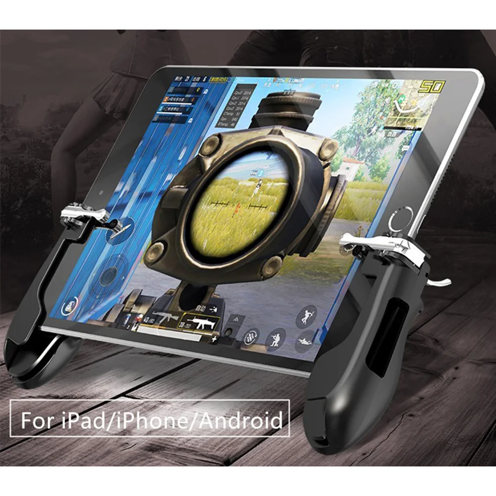  Game Accessories Hand Grip L1R1 Trigger Aim Key Gamepad PUBG FPS Game For iPad Mini 5 Air Tablet Sm