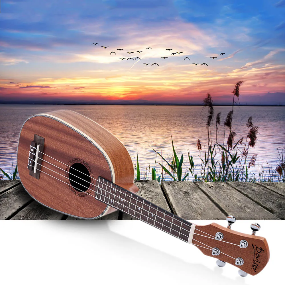 2" ананасовая форма сопрано укулеле Сапеле Ukelele матовая Гавайская гитара гавайская 4 струнная гитара
