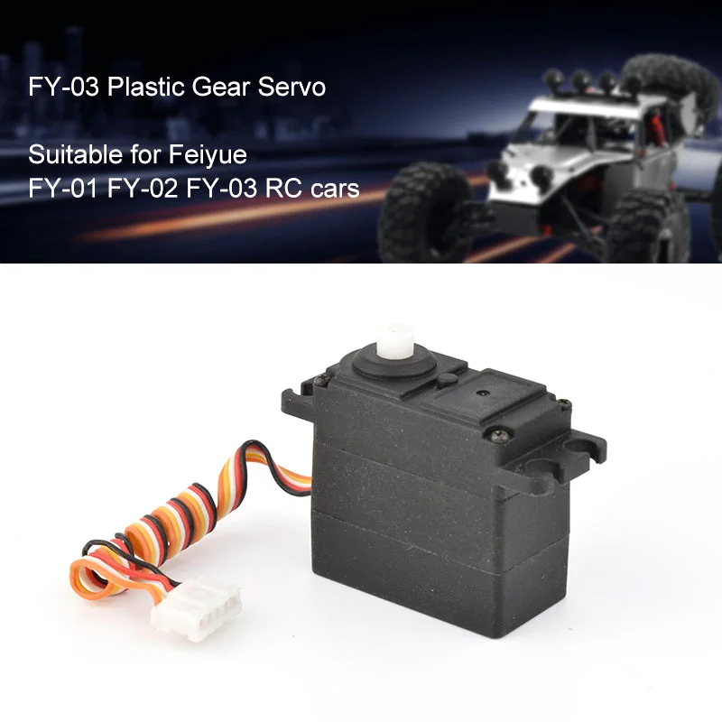 Пластик Шестерни Servo 4,8-6 V 3.5kg.cm 5 провод для 1/12 Feiyue FY-01 FY-02 FY-03 RC автомобиль грузовик на гусеничном ходу рулевой тяги аксессуары