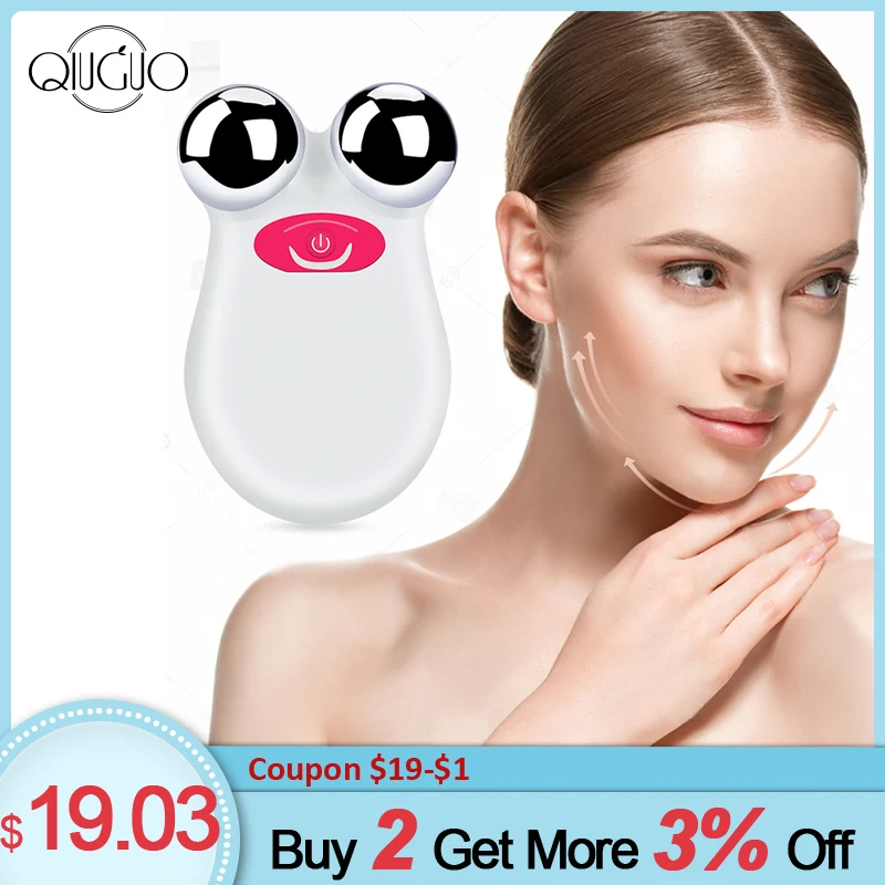  Mini Face Lifting Massager USB Electric Microcurrent Facial Lift Up Massage Device Wrinkle Remover 
