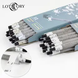 Lotory 12 шт./компл. Pull Line угольный карандаш мягкие/средние карандаши для рисования углеродный карандаш для эскизов Бесплатные черенки
