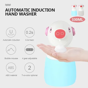 

330ml Automatic Liquid Soap Dispenser Smart Sensor Touchless Foam Washing Machine Sanitizer Dispensador For Kitchen Bathroom