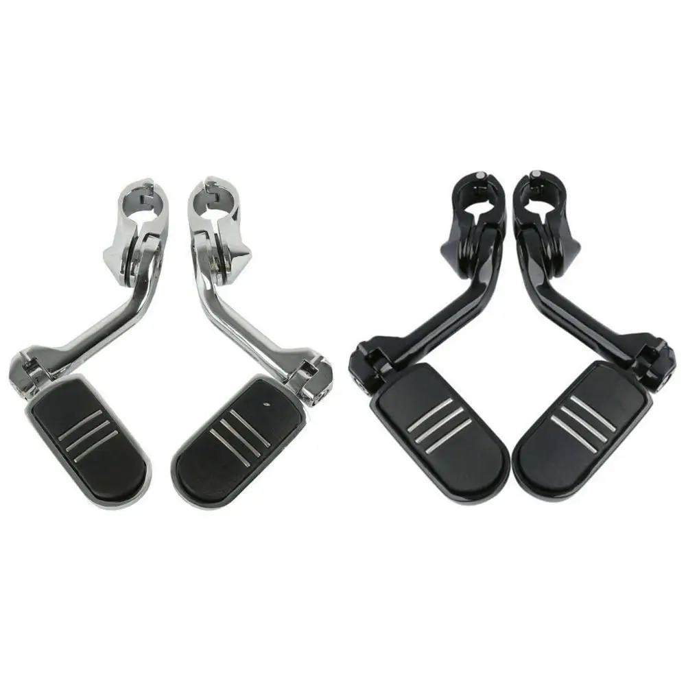 Motorcycle 1-1/4&quot 1.25&quot Long Angled Highway Engine Guard Footpeg Peg Mount For Harley 32mm chrome/black | Автомобили и