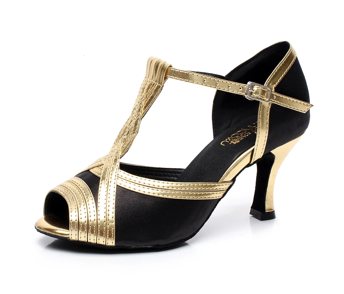 

Brands Salsa Jazz Ballroom Latin Dance Shoes For Dancing Women Practice Cow Outsole High Heels Open Toe 6120 Pumps