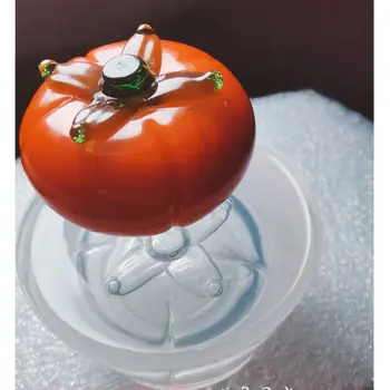 

Cute Fruit Simulated Persimmon Resin Mold Keychain Pendant Silicone Mold Resin Jewelry Making Tools