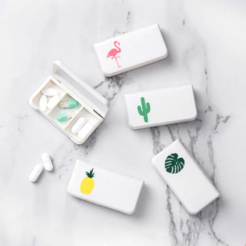 

Storage Box Portable 3 Grids Mini Pill Case Medicine Box Travel Tablet Holder Container Makeup Jewelry Refillable Bottles