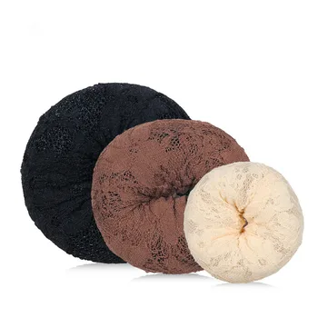 

4 Size Diy Lady Simple Speediness Hair Donut Braiders Black/brown/beige Lace Hair Bun Maker Hair Accessories