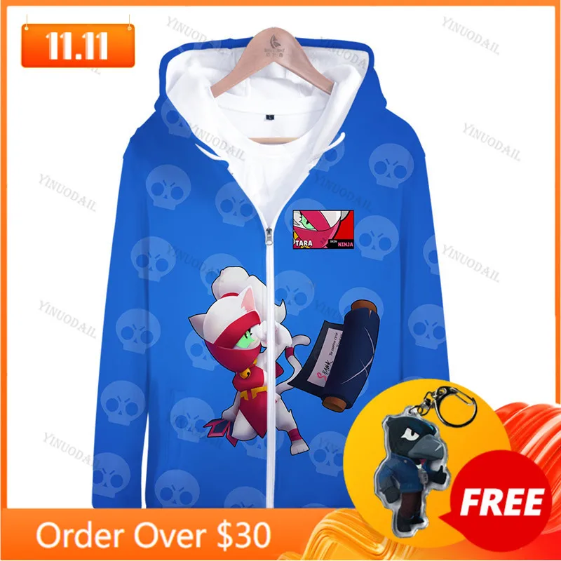 

CAT TARA Shooting Game 3d Hoodie Sweatshirt Men and Women Harajuku Long Sleeve Jacket Coat Streetwear Kids Hoodies Teen Clothes