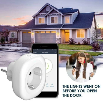 

WIFI Smart Socket 10A Remote Control Home Smart Timer Switch for Alexa Google Assistant Tuya EU Plug