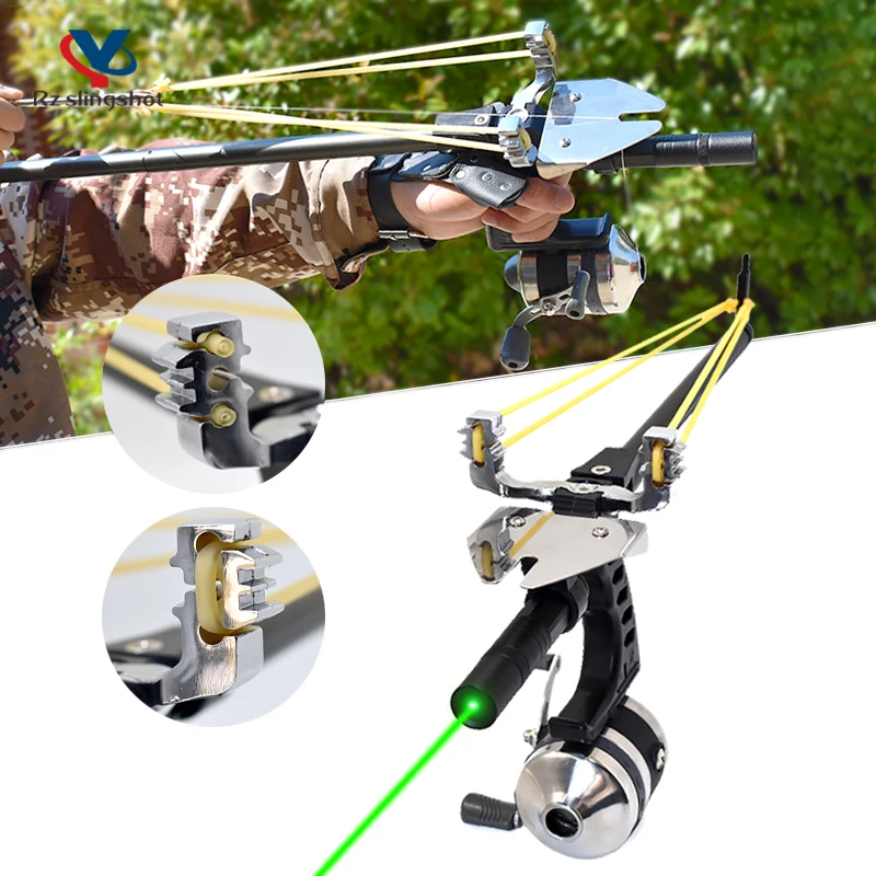 Fishing Straight Rod Slingshot Hunting High Power Precision Telescopic
